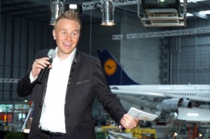 event moderator, David Beier Moderation  bei Lufthansa Teneriffa Casting Stars