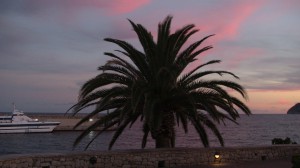 mallorca, Cala Ratjada Sonnenuntergang am Hafen