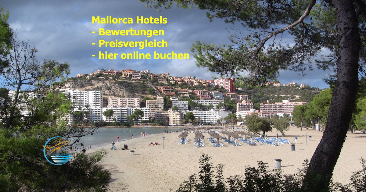 Bewertung, Preisvergleich und hier online buchen von Hotels in vielen Orten von Mallorca