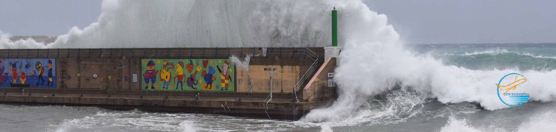 Hafen Cala Ratjada, Unwetter Ostern 2019