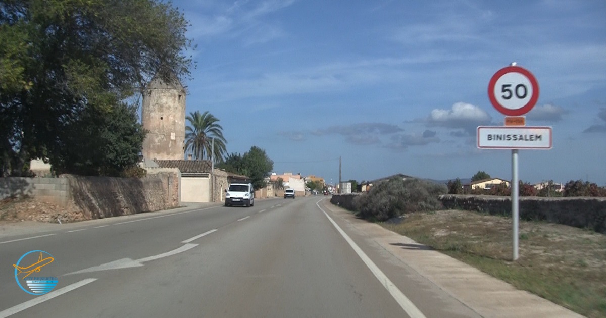 Weinort Binissalem im Inselinneren der Insel Mallorca.