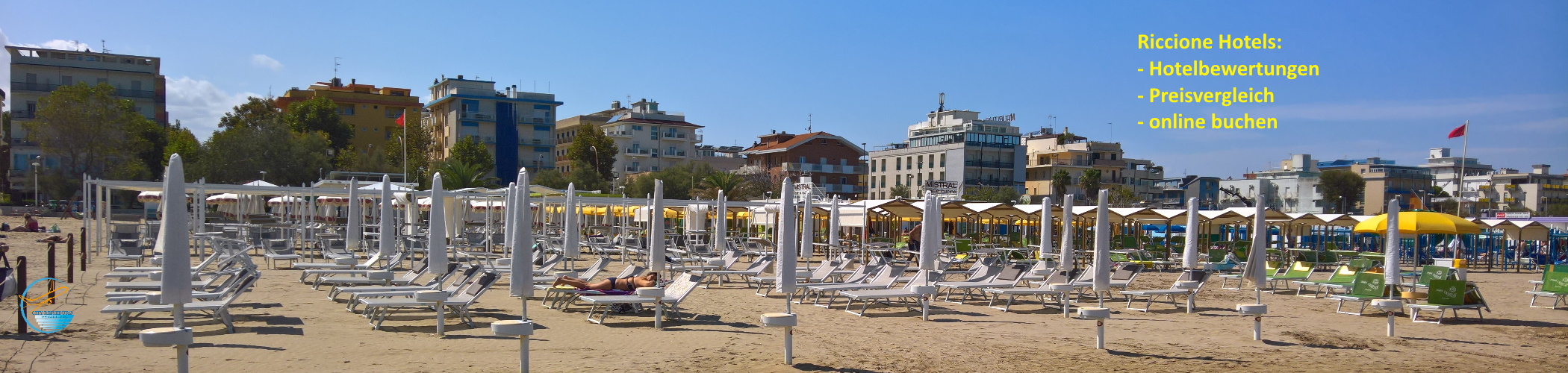 Riccione in Italien an der Adria in der Provinz Emilia Romagna