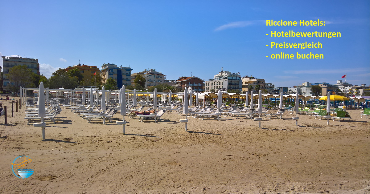 Riccione, Italien an der Adria in der Provinz Emilia Romagna