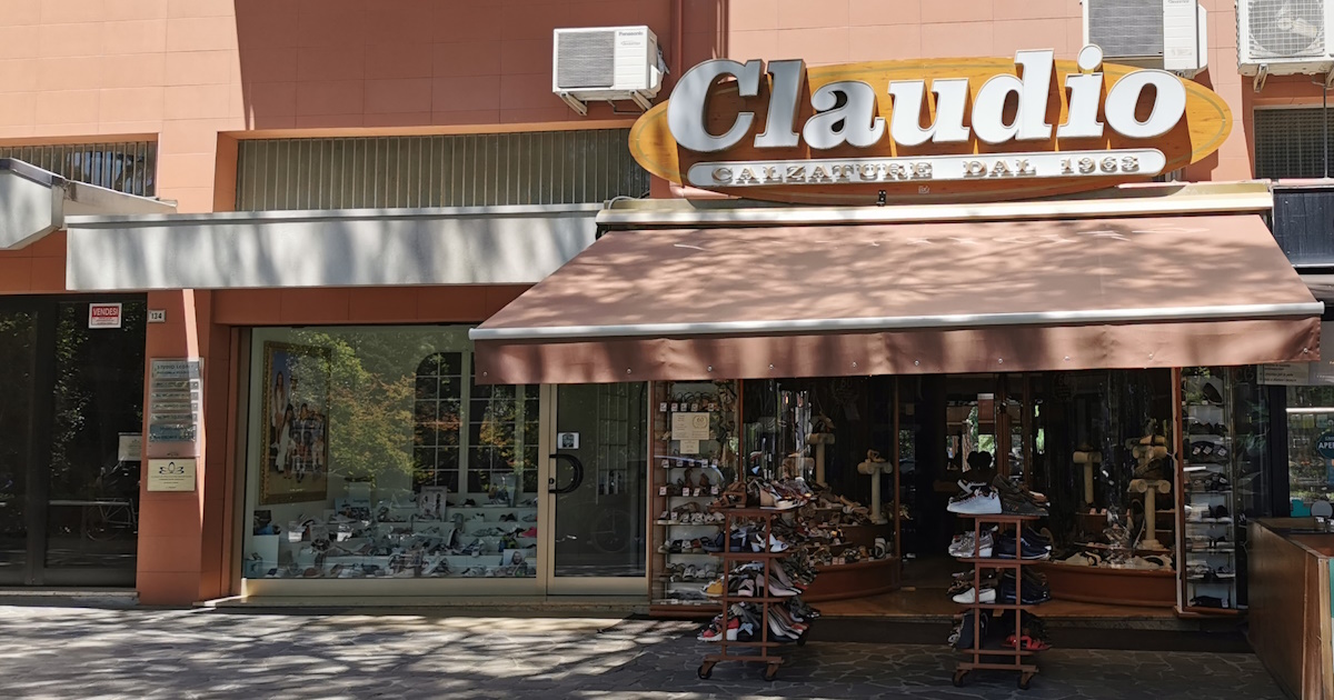 Claudio Schuhe Riccione, Schuhgescäft