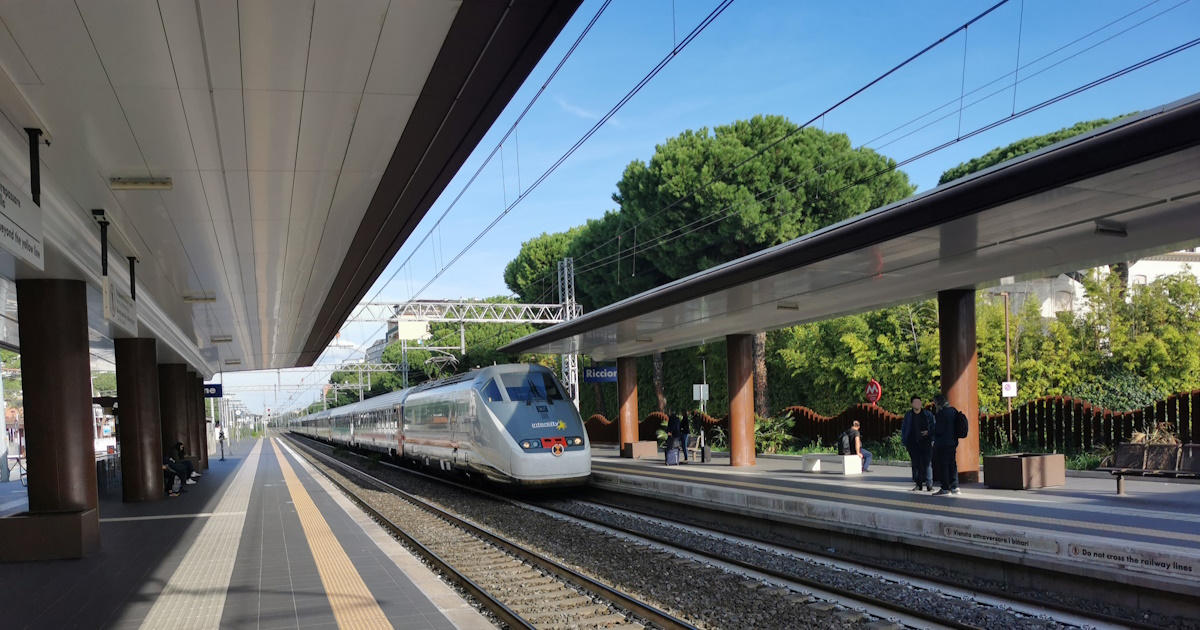 Riccione Anreise mit der Bahn, Bahnhof Riccione