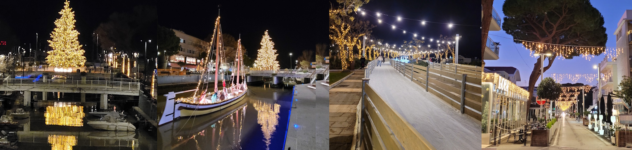 Riccione an Weihnachten am Meer